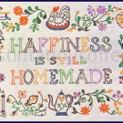 Rare Inspirational HomeMade Happiness Folk Art Embroidery Sampler Kit Suits Beginning Stitchers