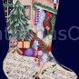 Rare Night Before Christmas Series Hand Painted Needlepoint Stocking Canvas Stockings Were Hung