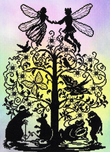 Deborah Street Fairy Tale Cross Stitch Kit Thumbelina Silhouette
