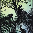 Deborah Street Fairy Tale Cross Stitch Kit Alice in Wonderland Silhouette