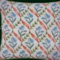 Rare WHI of London Classic Diamond Needlepoint Pillow Kit Spring Bluebells and Ribbons