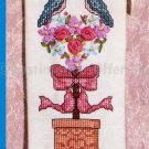 BIRDS IN TOPIARY BANNER CROSS STITCH AND SILK RIBBON EMBROIDERY KIT