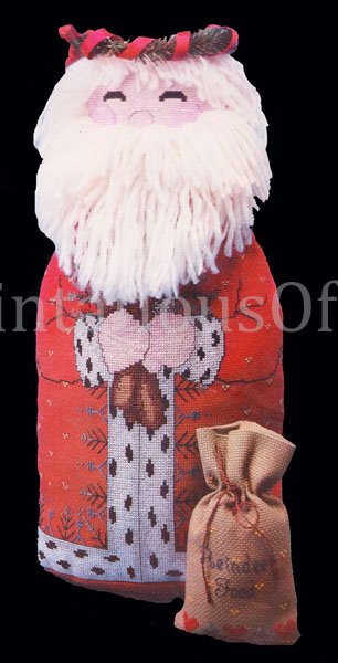 Rare Prain Father Christmas Doll Counted Cross Stitch Kit Olde World Santa