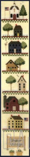Rare Saltbox Homes Sampler Cross Stitch Kit Shaker Village