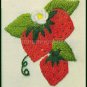Rare Betty Miles Fruit on the Vine Crewel Embroidery Kit Strawberries