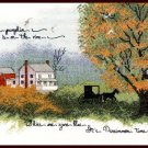 Rare D Morgan Country Farm CrossStitch Kit Sampler Persimmon Time