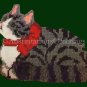 TIGER CAT NEEDLEPOINT PLASTIC CANVAS DOORSTOP KIT