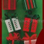 Rare Mini Gift Box Ornaments Set Plastic Canvas Needlepoint Kit