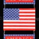 Rare Patriotic Plastic Canvas Needlepoint Kit God Bless America USA Flag
