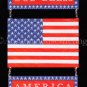 Rare Patriotic Plastic Canvas Needlepoint Kit God Bless America USA Flag
