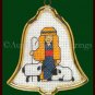HOLIDAY SHEPHERD ORNAMENT CROSS STITCH KIT WITH FRAME