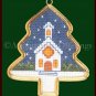 HOLIDAY CHAPEL ORNAMENT CROSS STITCH KIT WITH FRAME