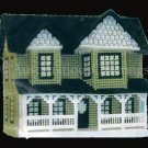 RARE  WILLOW HOUSE MUSICAL BUILDING PLASTIC CANVAS NEEDLEPOINT KIT