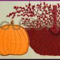 Rare Autumn Pumpkins Still Life Crewel Embroidery Kit Country  Winterberry Basket