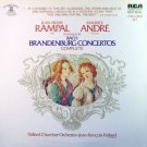 RAMPAL & ANDRE Brandenburg Concertos 2 LPs Paillard