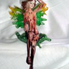 Ceramic Fairy Figurine Shelf Sitter Removable Wings 9"
