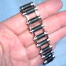 Bike Chain Style Stainless Steel Link Bracelet 8.6"