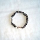 Unique Stainless Steel Spring Link Bracelet 8.6"