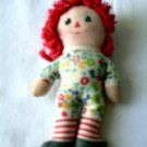 Small 6" Raggedy Ann Doll w/Printed Features Yarn Hair
