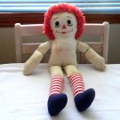 OLD Raggedy Ann Doll w/Sewn-on Features and Yarn Hair Reduced Price!