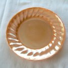 Peach Color Anchor Hocking Carnival Glass Dish 7" Estate Item