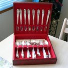 Elegant Wm. Rogers Extra Plate Flatware 50 pc set in Rosewood Wood Box