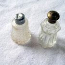 Vintage Crystal Salt Shakers Made in Japan Lot of 2