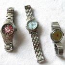 Old Wristwatches Watches Lot 3 Timex Vanity Fair Dale Jr.
