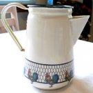 All Metal Vintage Cracker Barrel Metal Pitcher with Rooster Design