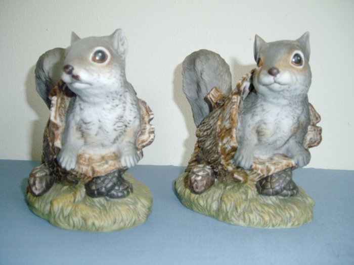 homco masterpiece porcelain squirrel