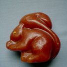 Carmel Brown Colored Wax Squirrel Candle