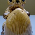 Vintage Salt and Pepper Shakers-Squirrels holding Acorns-2 piece set