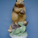 One of A Kind Ceramic Squirrel Figurine Made By FBIA