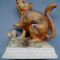 Hand-painted, vintage squirrel figurine made by Ardco