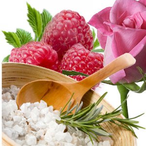 Raspberry Rose Scented Bath Salt Crystals - 2 lbs