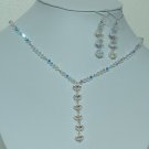 Designer fashion, bridal, prom crystal jewelry set, Swarovski Crystal AB - SET 0001