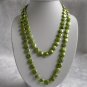 12-13mm Genuine Green Pearl Coin Necklace 48 inch