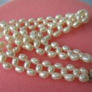 Genuine White Rice Pearl Choker Necklace