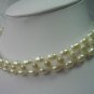 Genuine White Rice Pearl Choker Necklace
