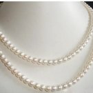 Genuine 2 Strand Ivory Freshwater Pearls Necklace