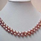 Genuine Purple Freshwater Pearls Necklace