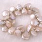 2 Strand Natural Pink Coin Pearl Bracelet