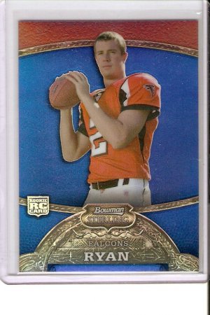 Matt Ryan Bowman Sterling Blue Refractor rookie