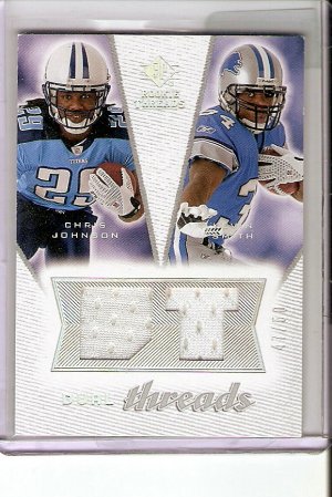 Chris Johnson/Kevin Smith Sp Rookie Threads Jersey 47/50