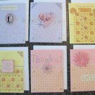 Set of 6 Assorted Hand-made Greeting Cards
