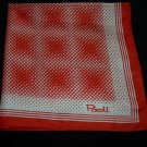 Vintage Paoli Red & White Polka Dot Scarf
