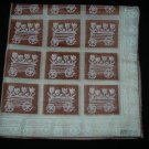 Vera Neumann 1947-1950's White Tulips in a Wagon Silk Scarf