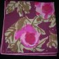 Vera Neumann Large Abstract  Pink Roses On A Purple Background