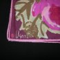 Vera Neumann Large Abstract  Pink Roses On A Purple Background