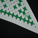 Vintage Vera neumann - Sash Scarf Green Squares with Black & White Circles